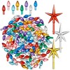 Casafield Ceramic Christmas Tree Replacement Lights - 108 Multi-color with