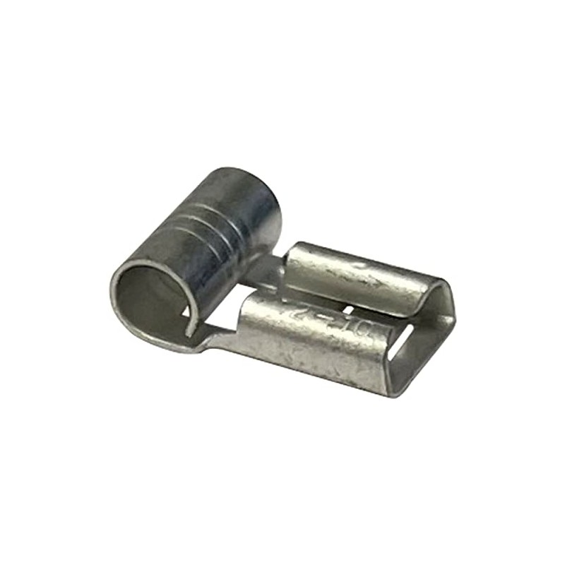 (100) Non-Insulated 12-10 AWG Gauge Flag Quick Disconnect Connector 1/4"
