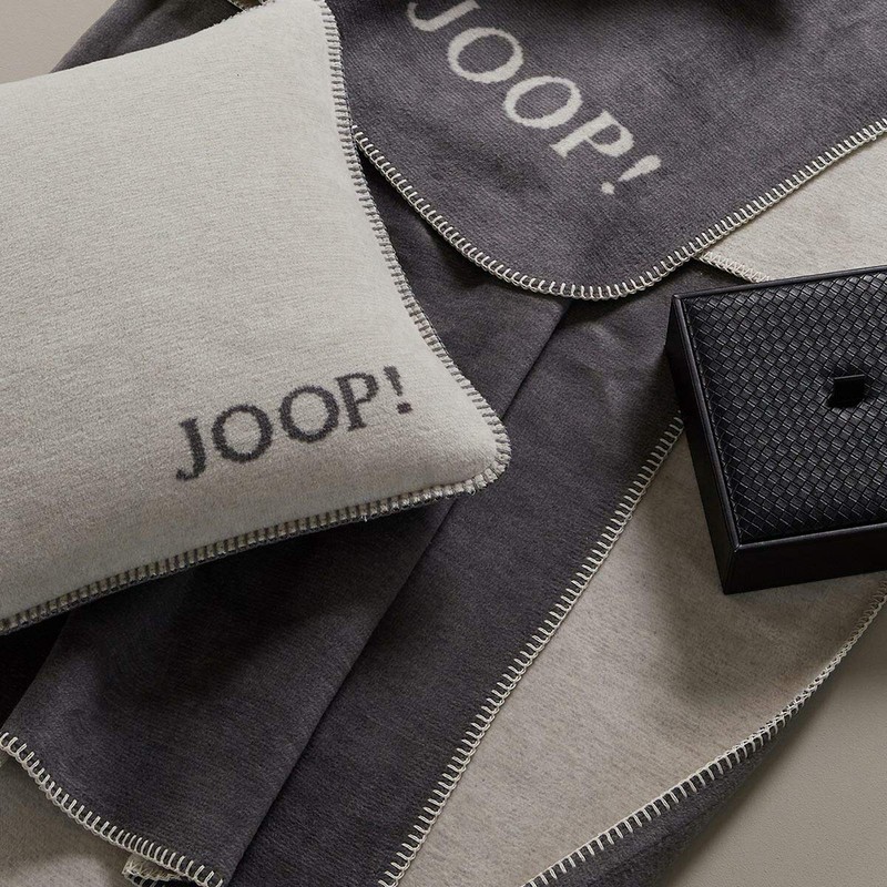 Joop 754646 Cushion Cover Plain Double-Sided Silver Natural Cotton/Polyacrylic Dimensions: