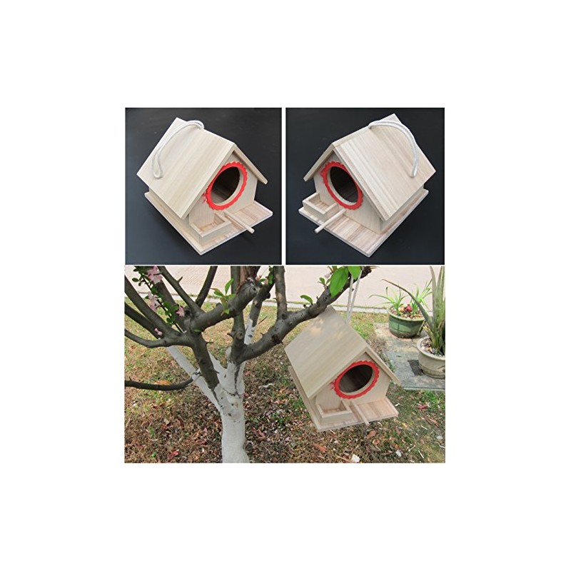 Bird Feeding House, Bird Nesting Box, Assembled(Ready to USE),for Big