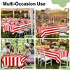 misaya 3 Packs Striped Disposable Table Cloth, 54 x 108