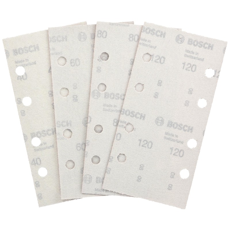 Bosch 2607019495, 25-Piece Sanding Sheet Set (Different Materials, Grit Size