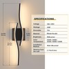 Joossnwell Vanity Light for Bathroom Lighting Fixtures Over Mirror Black