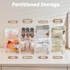 2 x Plastic Tea Box, Tea Storage, Stackable, Clear Tea