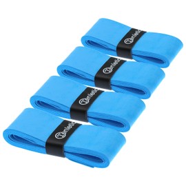 Tenletic Supreme Dry Racket Overgrip Tape – Blue – 4-Pack – 0.55 mm Thickness – for Tennis, Squash, Badminton, Padel and Other Racquet Sports