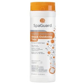 SpaGuard Rapid-Dissolve Shock Oxidizing Tabs for Spas & Swim Spas, 1.25 lb, Non-Chlorine Shock Oxidizer, Rapidly Oxidizes Non-Living Waste and Contaminants.