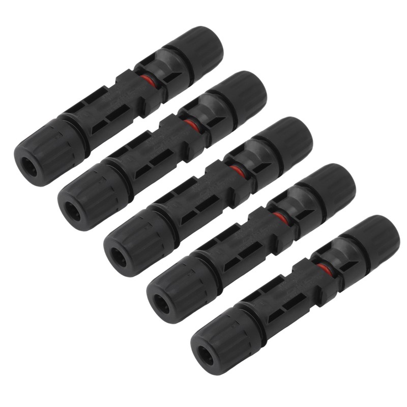 10 Sets Solar Panel Cable Connectors Waterproof Dustproof UV Resistant