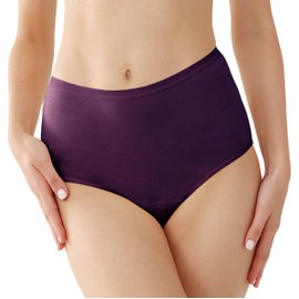 REELINDRY Washable Incontinence Underwear for Women, 2 oz High Rise Leak Proof Underwear for Women Bladder Leakage 1 Pack (Berry, L)