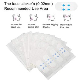 Lifting Facial Parche, Adhesivos adhesivos elásticos ultra delgados de Aprieta la piel y elimina las arrugas alrededor del área de la cara, la mandíbu