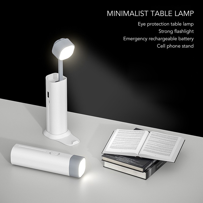 Desk Lamp Portable Eye Protection Mini Flashlight Reading Desk Light