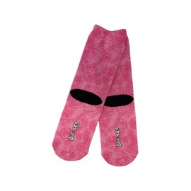 Buc-ee's Face Pink Crew Socks & No Show Smiley Socks - Cute Funny Colorful Novelty Graphic Design, Ideal Gifts (One Size Fits Most)