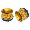1 Pair NAB Hub Adapters Polished Aluminum Alloy Universal Loading
