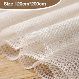 Anti Slip Rug Underlay 200 X 120cm, Multipurpose Non Slip Mat, Cuttable Non Slip Rug Underlay for Hard Floors, Tray and Drawer(White, Thickened)