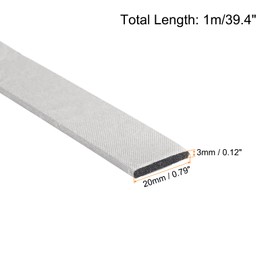 QUARKZMAN 1 x RF Faraday foam seal/conductive foam strip, 4 x 0.79 x 0.12 inches (100 mm x 20 mm x 3 mm) for sealing RF housings / RF shielding boxes