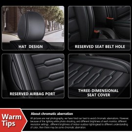 Front Row Car 2-Seat Covers Faux Leather Protector For TOYOTA RAV4 1998-2012