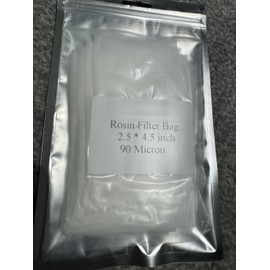 Syed Haider Limited Rosin Filter Bags, Premium Nylon Food Grade 15 Bags, 90 Micron 2.5 x 4.5 inch Mesh Bags for Flowers, Leafs, Plants & Tea Bags Filters.