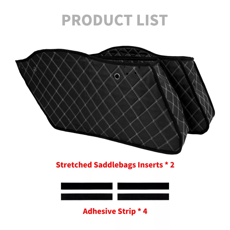 HDBUBALUS 2X Extended Bags Inserts Stretched Saddlebag Liners Fit For
