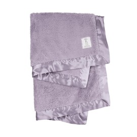 Little Giraffe Baby Blanket - Chenille Soft Blanket with Satin Trim - Newborn Baby Essentials & Gifts - 29" x 35" - Lavender