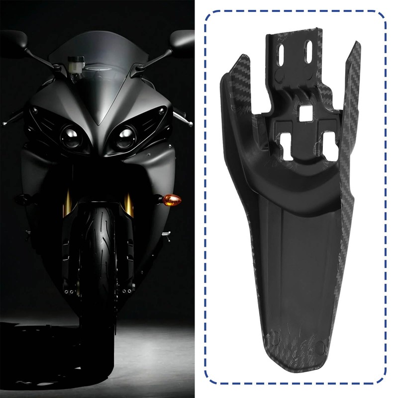 LT Easiyl 1 x carbon fibre motorcycle mudguard, mud flap,