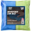 WONKEY - Mikrofiber Oto Cam Bezi 2'li Paket, Araba Pencere