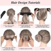 KIRZAX Kit 4 Ciambelle Chignon, Fantastico Strumento per la Creazione