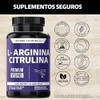 L-Arginina 1000mg Citrulina Beta Alanina Cafena (de Guaran) Aminocido Esencial