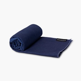 Oceanfoam Beach Towel – Lightweight, Absorbent, Quick-Drying, Sand-Resistant, Non-Slip – Ideal for Workouts, Yoga, Pilates, Beach, Pool, Boat & Travel – 25% Recycled – 72"x24" (Navy Gradient)