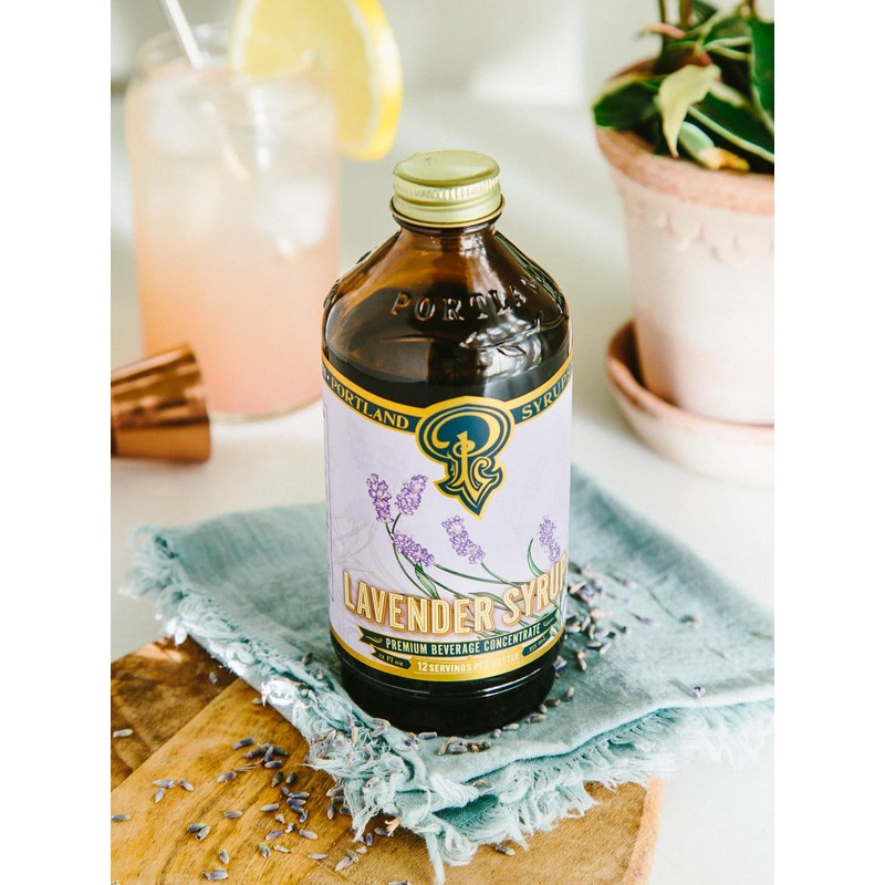 Portland Syrups Lavender Syrup - Premium Beverage Concentrate for Delicious