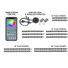 LEDGlow 12pc Bluetooth Advanced Million Color LED Motorcycle Accent Underlow