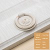 Shiwaki 2Pcs Ring Pulls Circle Knobs, Retro Invisible Hardware Cabinet