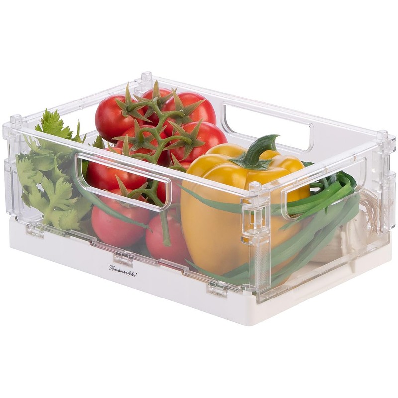 Rosenstein & Söhne Stacking Box: Set of 4 Foldable Fridge