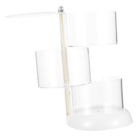 CAXUSD Cosmetic Sponge Box Multipurpose Storage Case Rotating Holder for Makeup Beauty Supplies