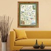 Sequoia & Kings Canyon Map Poster – 18x24 Vintage-Style Lithographic