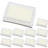 EXCEART 10pcs Empty Blank Ink Pad No Ink Fingerprint Uninked