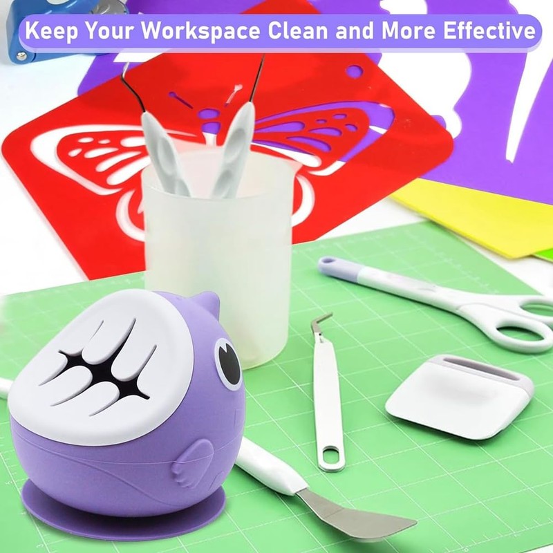 Detachable Large Capacity Suctioned Vinyl Weeding Scrap Collector,Weeding Vinyl Tool,Vinyl