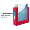 Standard 1.5-Inch 3-Ring View Binder, Red (58652)