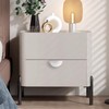 MOROBOR Half Moon Drawer Handles, 4PCS Brushed Nickel Semi Circle