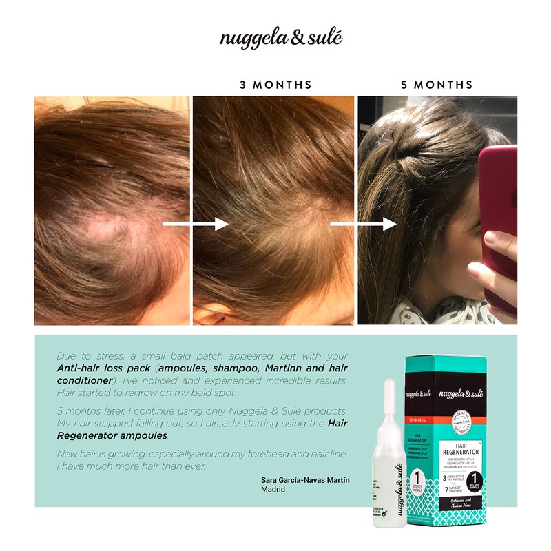 Nuggela & Sulé Regenerating ampoules Increases hair density and thickness