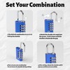 SISAV Combination Lock,4 Digit Gym Combination Padlock for School Lockers,Toolbox,Fence