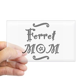 CafePress Ferret MOM Rectangle Bumper Sticker Car Decal