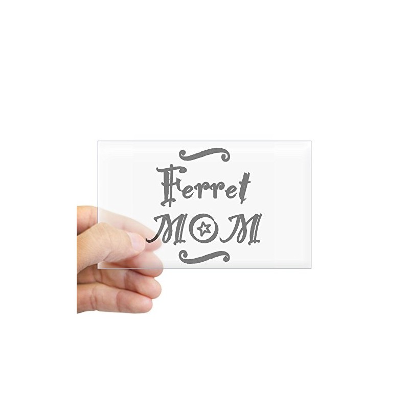 CafePress Ferret MOM Rectangle Bumper Sticker Car Decal