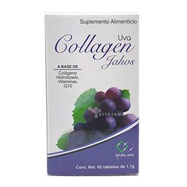Colágeno Hidrolizado Sabor Uva 60 tabletas JAHVS                                                                                                      