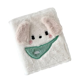 LKCCTK Sticker Book, A6 Binder, 6 Holes, Includes 10 Pages, Fluffy, Cute Animal Design, Notebook, Album, Card Storage, Pocket File