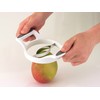KitchenCraft Mango Slicer / Pitter, White/Grey/Silver, 18 x 12 cm