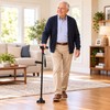 Adjustable Folding Walking Cane for Seniors – LED Light, SOS