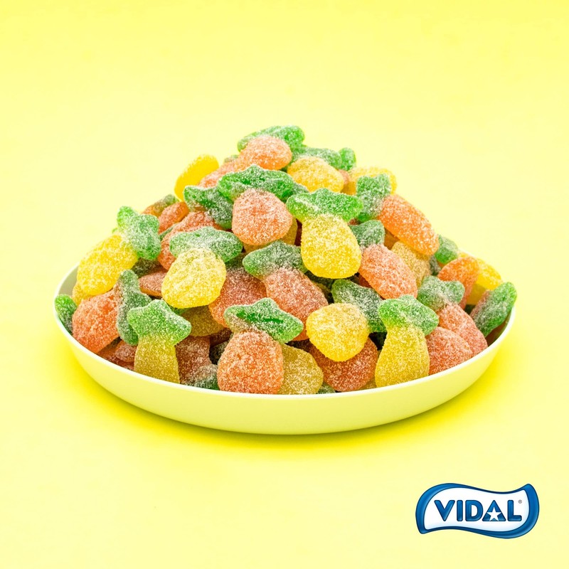 SweetGourmet Gummi Sour Pineapples | Fruity Sour Gummy Candy |