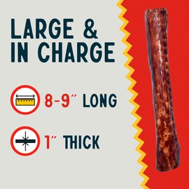 Canine Chews 8-9" Beef Basted Rawhide Rolls, Raw Hide Bones for Large Dogs, Dog Bones Large Breed, Durable, Long-Lasting, Medium & Large Breeds, 25pk