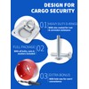 SPARKWHIZ Recessed D Ring Tie Down Anchor Kit, Trailer Tie