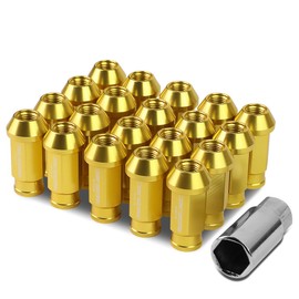 Auto Dynasty (M12 x 1.25) 20pcs Aluminum Alloy Wheel Lug Nuts (Gold)