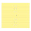 Filofax Yellow Ruled Notepad - for Personal Size Organiser 132201